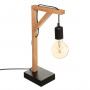 Bordslampa Trä Svart "Wild" H.46 cm