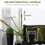 Fällbar Trädgårdsvagn 200 L - 100 kg Dragvagn 7 sidfickor 100 x 48 x 100,5 cm