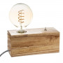 Bordslampa Trä "Tibu" H,9 cm