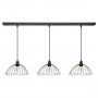 Pendellampa Metall Svart 3 Lampor "Galt"