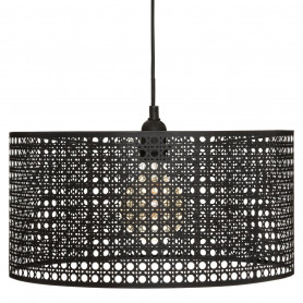 Hänglampa Metall Svart "Katel" D.38 cm