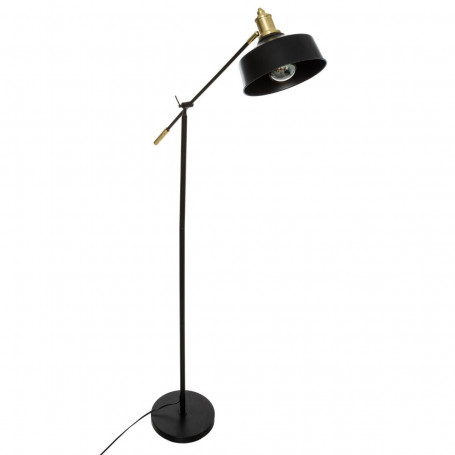 Golvlampa Båge Metall Svart "Flower" H.155 cm