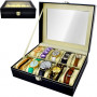 Elegant Box Organizer för 10 Klockor - Klockförvaring