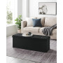 Sittbänk med förvaring - Sitskista 120 L, 110 x 38 x 38 cm Svart