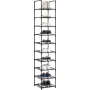 Skoställ 10 våningar 33 x 33 x 173 cm