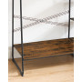 Klädställning med 5 Hyllor 45 x 120 x 160 cm Vintage Brun