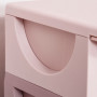 Barnrum Förvaring med 3 lådor Plast Rosa 37 x 37 x 57 cm