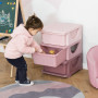 Barnrum Förvaring med 3 lådor Plast Rosa 37 x 37 x 57 cm