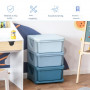 Barnrum Förvaring med 3 lådor Plast Blå  37 x 37 x 57 cm