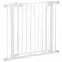 Justerbar Hundgrind Metall Vit 75-96 x 76 cm