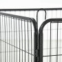 XXXL Hundhage Metall Svart Flexibel Design - 12 Panel à 60 x 80cm
