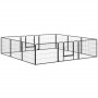 XXXL Hundhage Metall Svart Flexibel Design - 12 Panel à 60 x 80cm