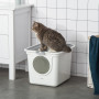Kattlåda Med Spade - Kattoalett Vit/Grå 44 x 55 x 39 cm