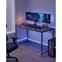 Skrivbord 120 x 60 x 75 cm Svart Industriell design