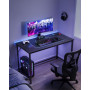 Skrivbord 120 x 60 x 75 cm Svart Industriell design