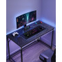 Skrivbord 120 x 60 x 75 cm Svart Industriell design