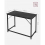 Skrivbord 100 x 50 x 75 cm Svart Industriell Design