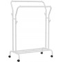 Rullbar Klädställning Dubbel Stång Upp till 100 kg, 103,5 x 52,5 x 155 cm