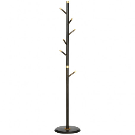 Tamburmajorer Med 6 krokar Valnötsfärg / Guld H,180 cm