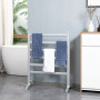 El Handdukstork 140W Vägg / Golv 90 x 69 x 36 cm Silver