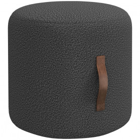 Fotpall Skandi Design Mörkgrå Ø48 cm