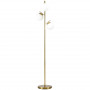 Golvlampa med 3 Glaskulor Guld, H 170 cm