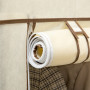 Tygskåp Garderob Klädstång, 6 hyllor Beige 103 x 43 x 163 cm