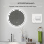 Rund Badrumsspegel LED Belysning, Anti imma Ø 60 cm