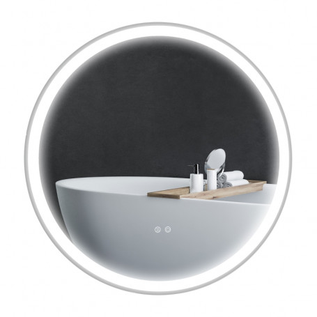 Rund Badrumsspegel LED Belysning, Anti imma Ø 60 cm