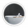 Rund Badrumsspegel LED Belysning, Anti imma Ø 60 cm