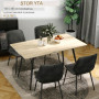 Matbord 4 personer med Ek Träskiva 140 x 80 x 76 cm