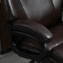 XXL Kontorsstol Ergonomisk Läder Brun Upp till 180 kg