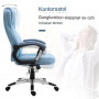 Ergonomisk Kontorsstol Ljusblå