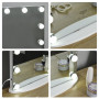 Hollywood 12 LED Sminkspegel Justerbar belysning 42 x 14 x 51cm