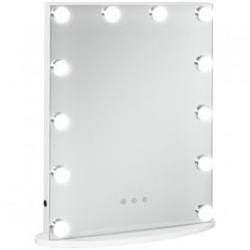 Hollywood 12 LED Sminkspegel Justerbar belysning 42 x 14 x 51cm