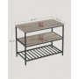 Köksö 3 Nivåer 120 x 60 x 90 cm Industriell Greige-svart