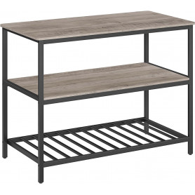 Köksö 3 Nivåer 120 x 60 x 90 cm Industriell Greige-svart