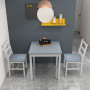 Matgrupp För 2 Personer Trä Vit / Grå