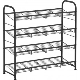 Skoställ för 16 par metall 68,5 x 27,5 x 65 cm
