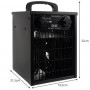 Kraftig Elvärmare med Fläkt 3000W