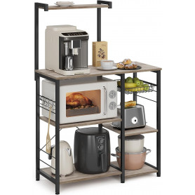 Köksställ, Köksförvaring Modul Greige-svart 90 x 40 x 132 cm
