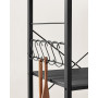 Rullbar Köksö / Köksvagn - 3 hyllor 60x40x89 cm Svart