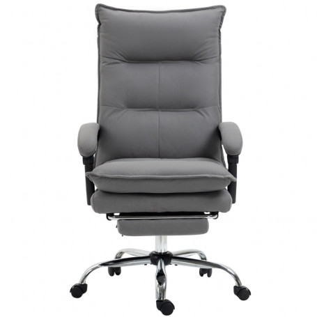 Ergonomisk Kontorsstol med Massage och Värmefunktion Grå