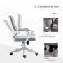 Ergonomisk Kontorsstol Grå / Vit