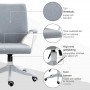 Ergonomisk Kontorsstol Grå / Vit