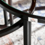 Satsbord - Soffbord set om 2 st Glas och Metall Svart