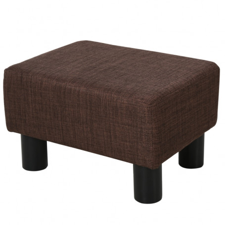 Fotpall Benstöd Tyg Brun 40 x 30 x 24 cm