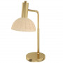 Bordslampa Guld med Rotting Lampskärm H, 50 cm