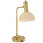 Bordslampa Guld med Rotting Lampskärm H, 50 cm