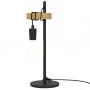 Bordslampa Industriell Höjdjusterbar Metall Svart, H, 50 cm
